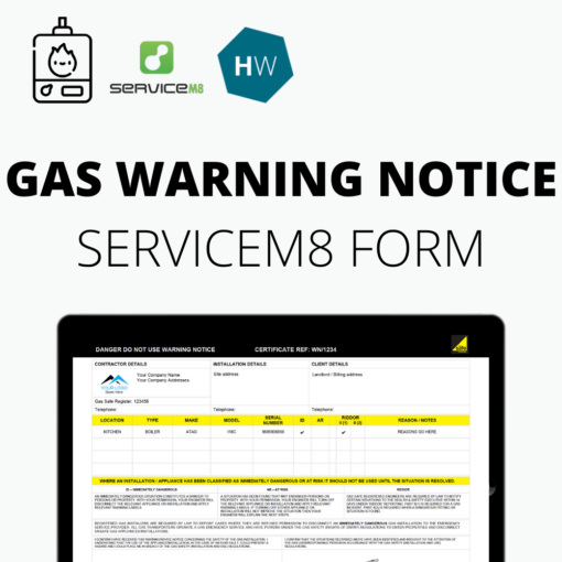 Gas Safe Gas Warning Notice