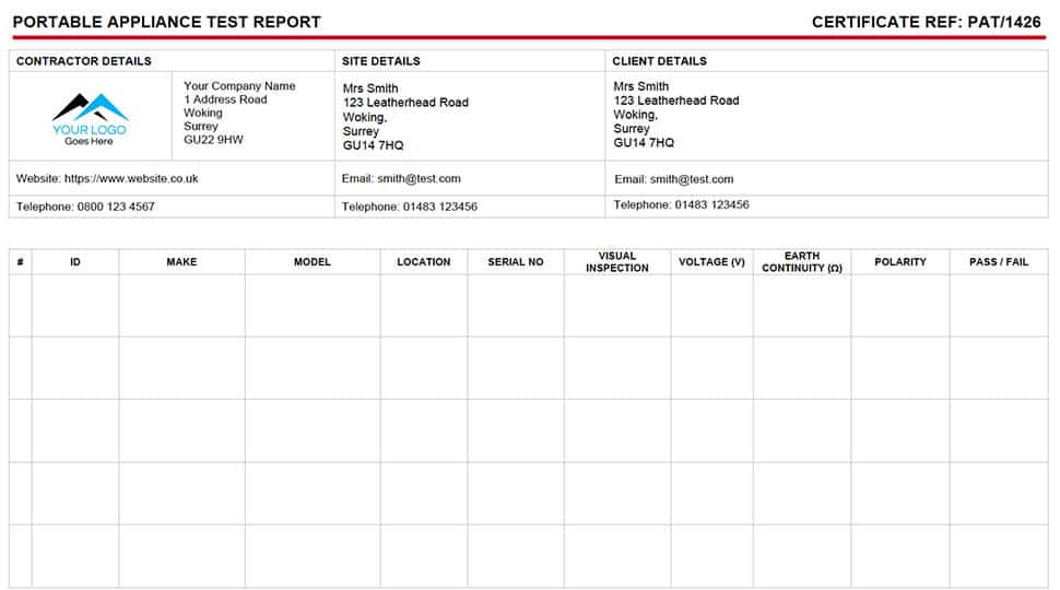 Pat Certificate Template