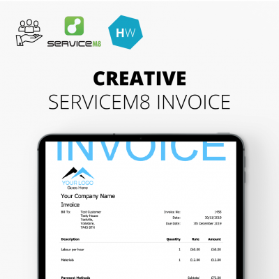 Creative Invoice ServiceM8 Template