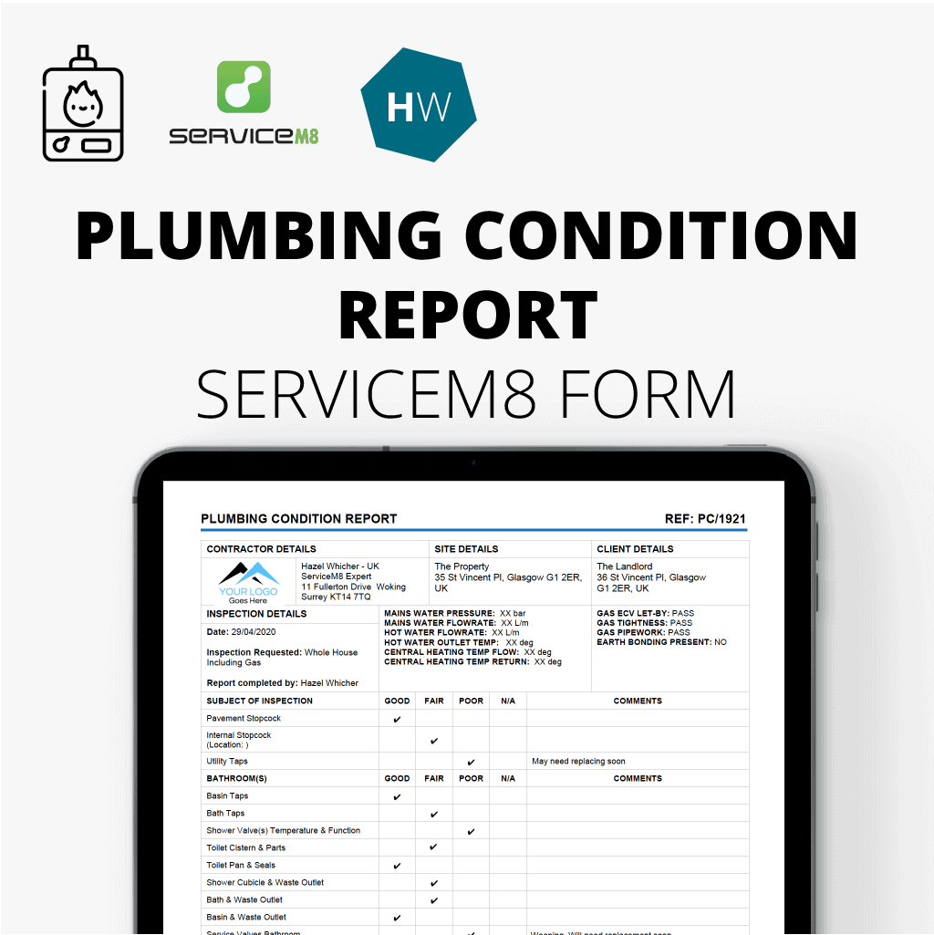 plumbing-condition-report-servicem8-form-digital-product-hazel-whicher