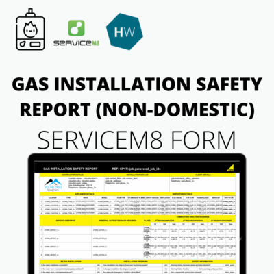 Gas Installation Safety Report Form CP17 for ServiceM8