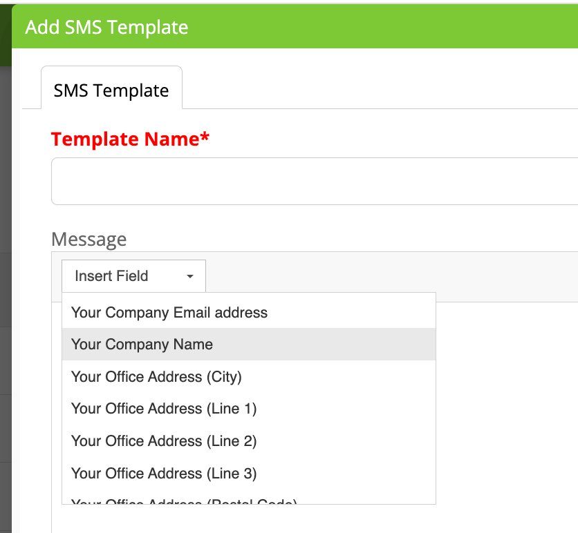 Use Company Placeholders in Email and SMS Templates