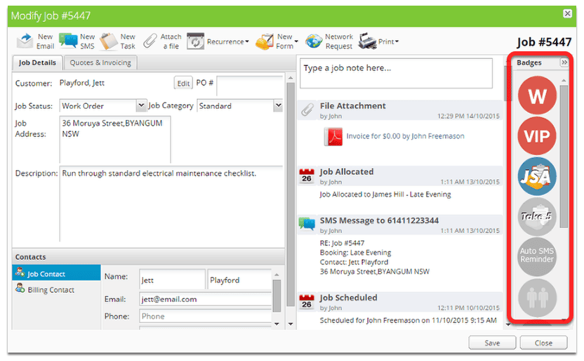A Guide To ServiceM8 Badges