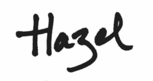 hazel's signature