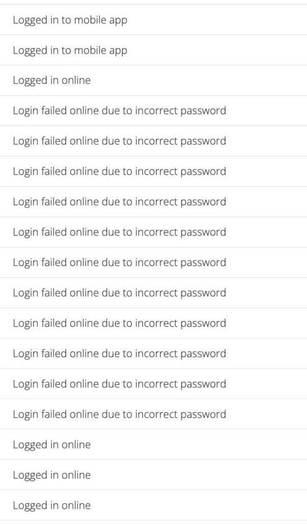 servicem8 account activity screenshot
