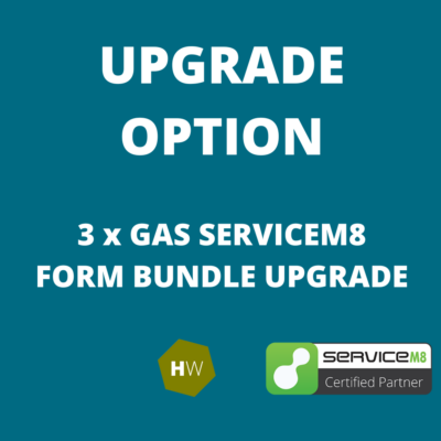 Upgrade option for ServiceM8 3 x gas form bundle