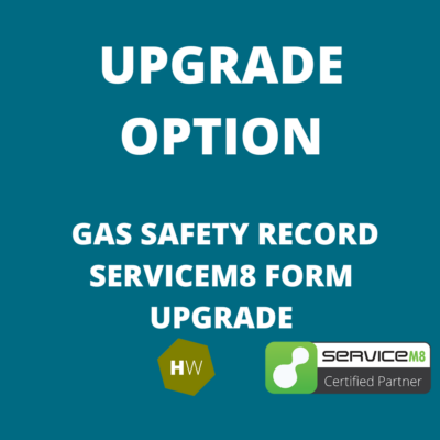 upgrade option - gas safety record ServiceM8 form