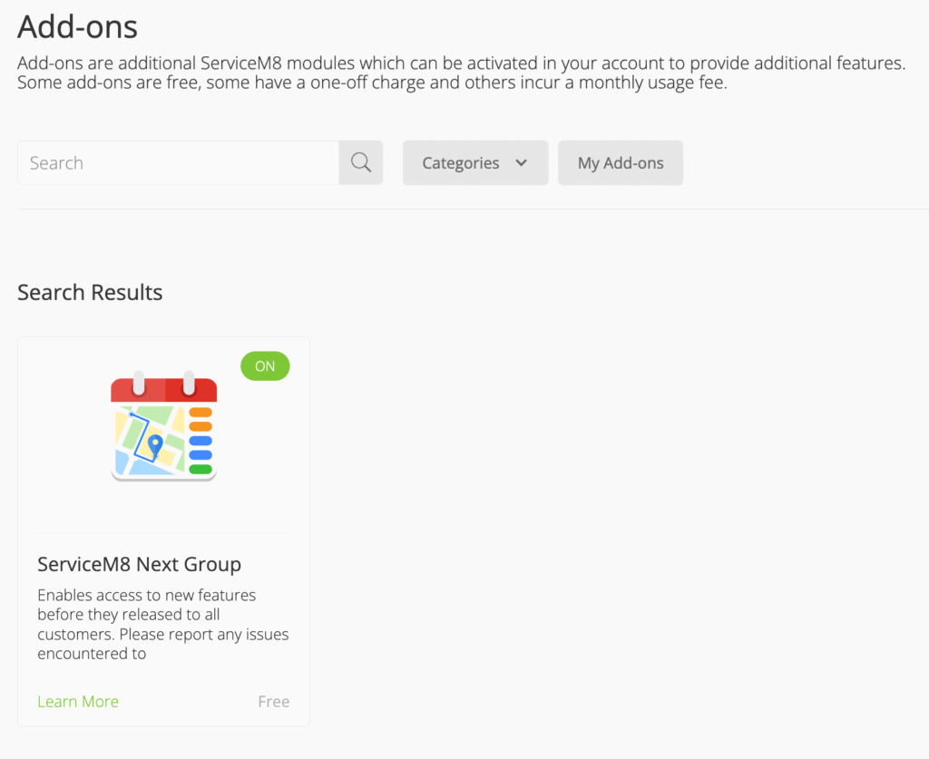 ServiceM8 Next Group