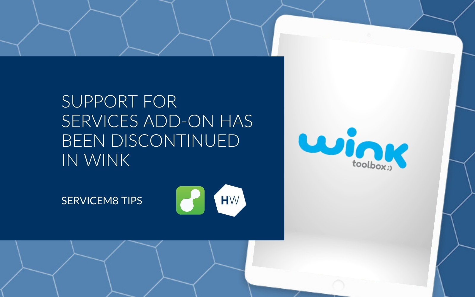 Support for Services add-on has been discontinued in Wink