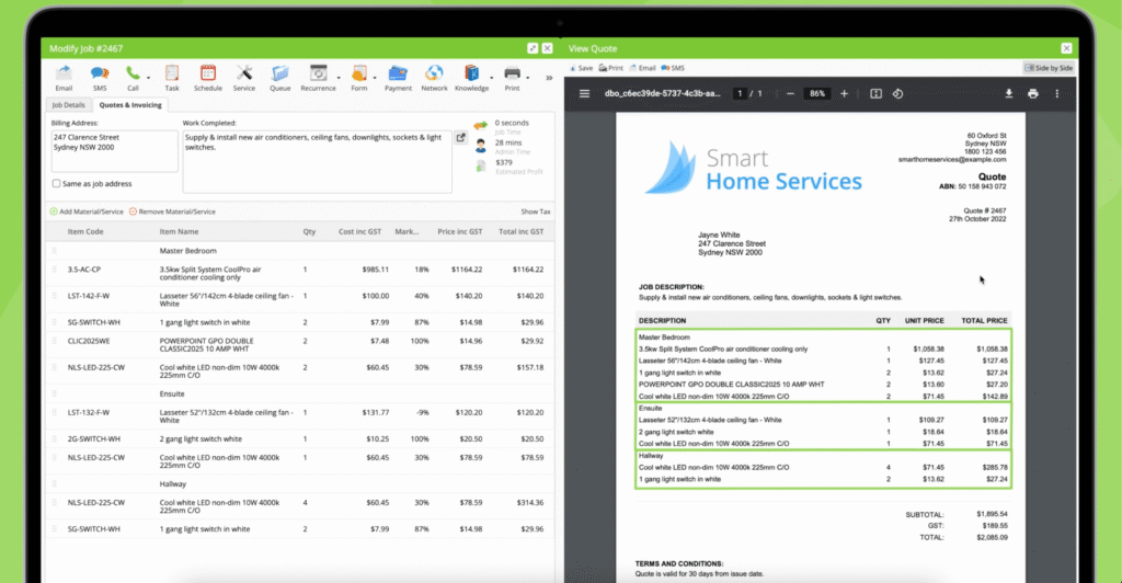 Quoting & Invoicing