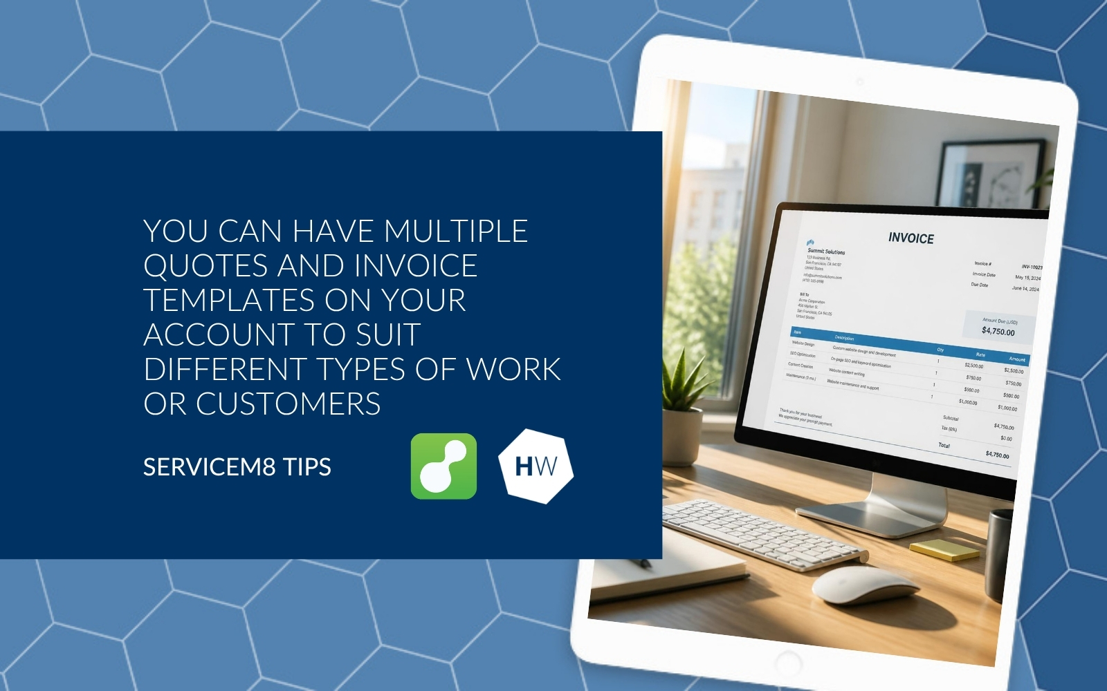 You can have multiple quotes and invoice templates
