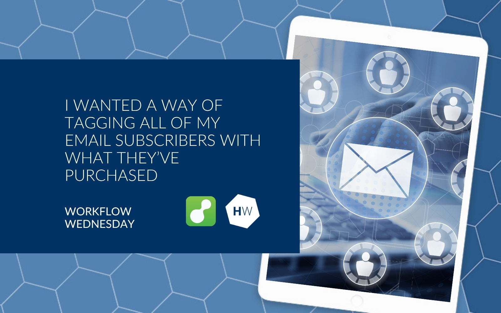 I wanted a way of tagging all of my email subscribers with what they’ve purchased
